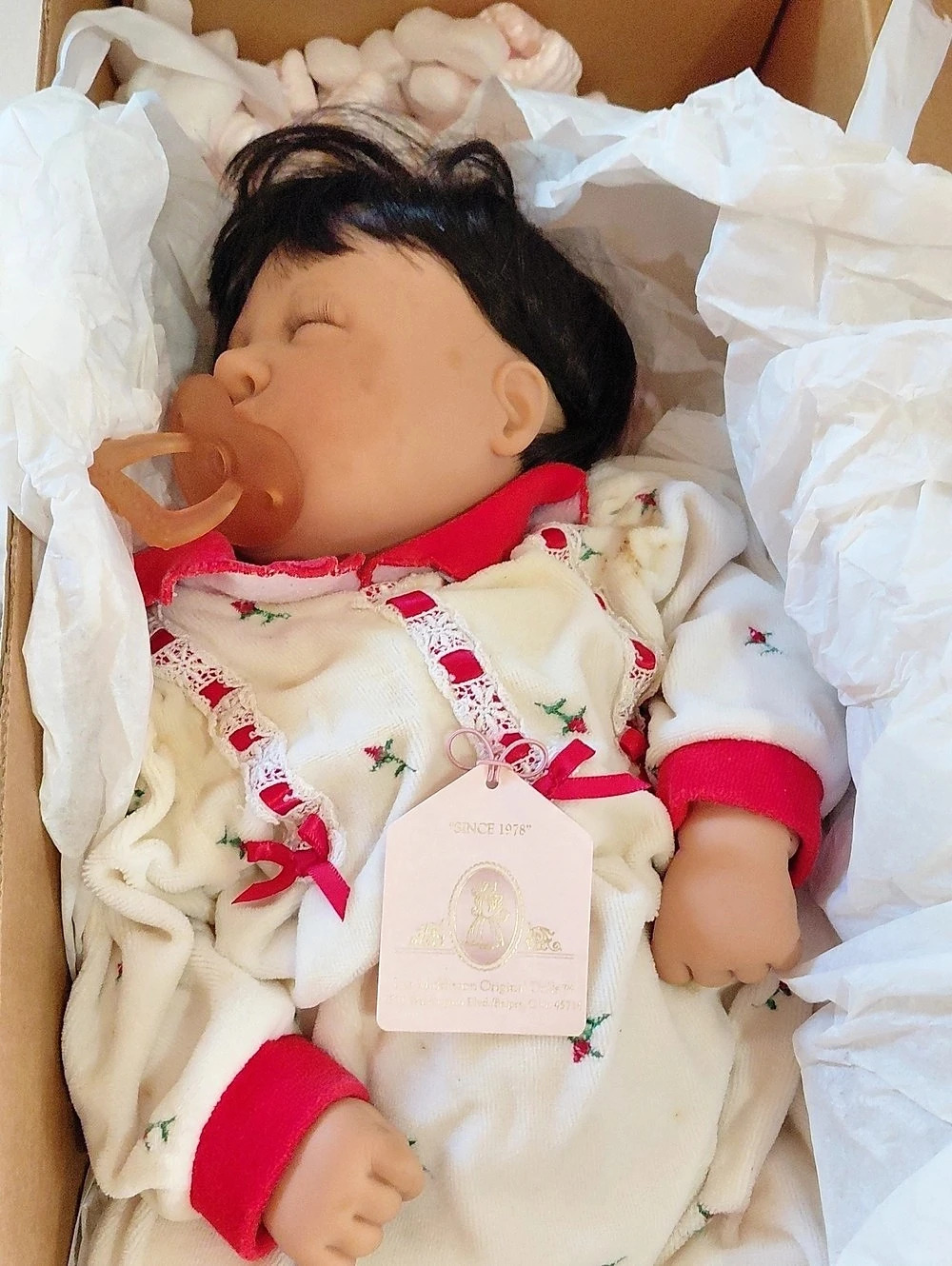 Lee Middleton Little Love My Own Baby Doll White & Red